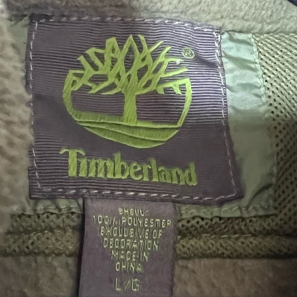Timberland Green 3 in 1 Fleece Vest and Jacket Large - Picture 11 of 16